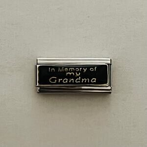 In Memory of my Grandma Italian Charm Bracelet Link